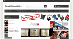 Desktop Screenshot of galanteriaosobista.pl